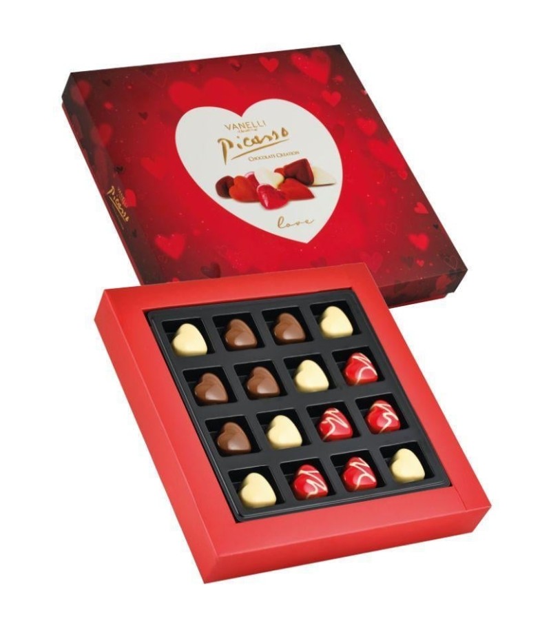 PICASSO Kalp Kutu Hediyelik Spesiyal Çikolata 200GR