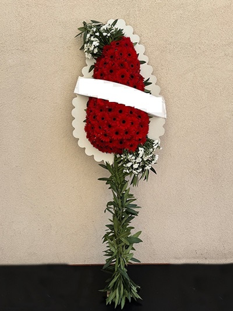 Ayaklı Düğün Sepeti Kırmızı CANLI