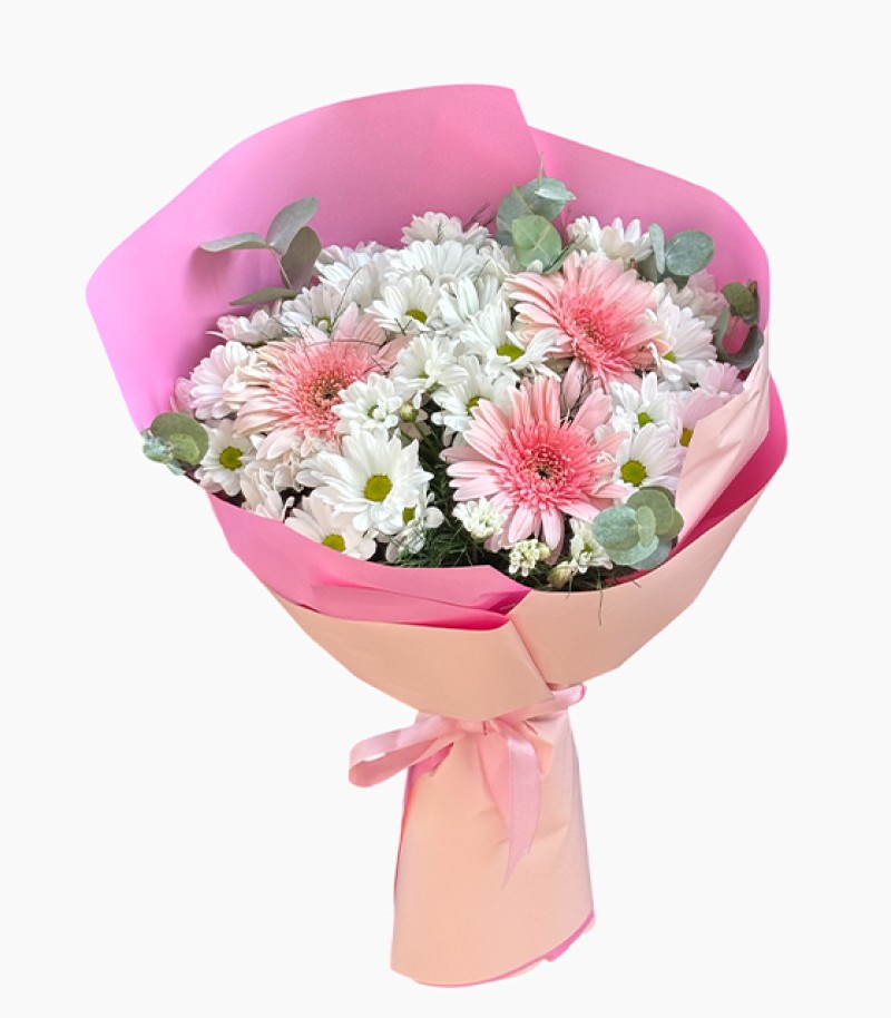 Gerbera Ve Papatya Buketi