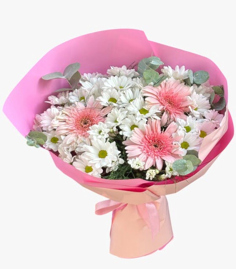 Gerbera Ve Papatya Buketi