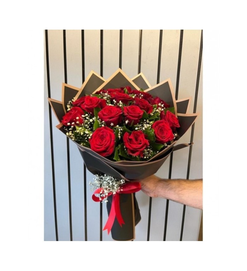 17' Kırmızı Gül Buketi